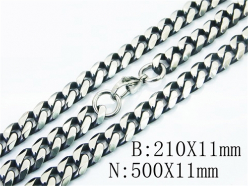 Wholesale Stainless Steel Bracelets & Necklaces Sets - HY40S0407JJV