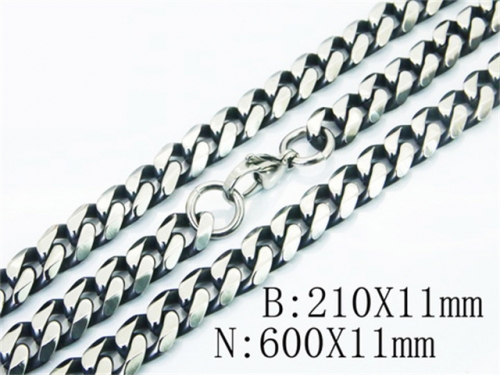 Wholesale Stainless Steel Bracelets & Necklaces Sets - HY40S0409JNX