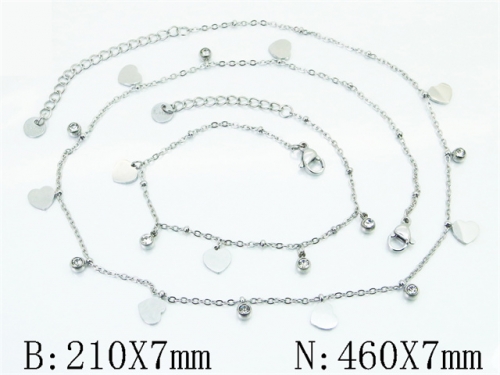 Wholesale Stainless Steel Bracelets & Necklaces Sets - HY30S0372HO5