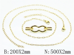 Wholesale Stainless Steel Bracelets & Necklaces Sets - HY70S0704LL