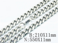Wholesale Stainless Steel Bracelets & Necklaces Sets - HY40S0404IJD