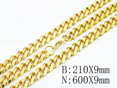 Wholesale Stainless Steel Bracelets & Necklaces Sets - HY40S0397JDL