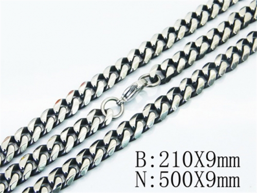 Wholesale Stainless Steel Bracelets & Necklaces Sets - HY40S0391IML