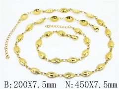 Wholesale Stainless Steel Bracelets & Necklaces Sets - HY70S0720JIF