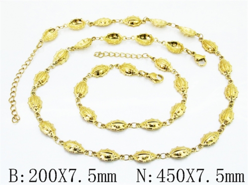 Wholesale Stainless Steel Bracelets & Necklaces Sets - HY70S0720JIF