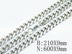 Wholesale Stainless Steel Bracelets & Necklaces Sets - HY40S0389HNL