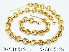 Wholesale Stainless Steel Bracelets & Necklaces Sets - HY70S0716JIX