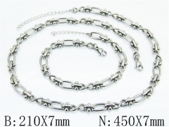 Wholesale Stainless Steel Bracelets & Necklaces Sets - HY70S0705HIF