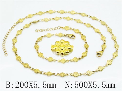 Wholesale Stainless Steel Bracelets & Necklaces Sets - HY70S0721NC