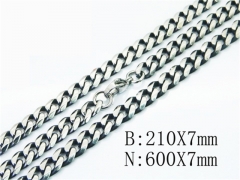 Wholesale Stainless Steel Bracelets & Necklaces Sets - HY40S0377IJL