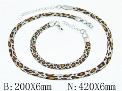 Wholesale Stainless Steel Bracelets & Necklaces Sets - HY70S0700HNB