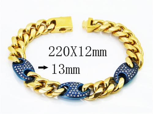 Stainless Steel Jewelry Wholesale - Stainless Steel Bracelets - HY28B0282JJS