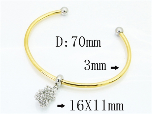 Stainless Steel Jewelry Wholesale - Stainless Steel Bangles - HY90B0767HPB