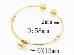 Stainless Steel Jewelry Wholesale - Stainless Steel Bangles - HY58B0695DJL