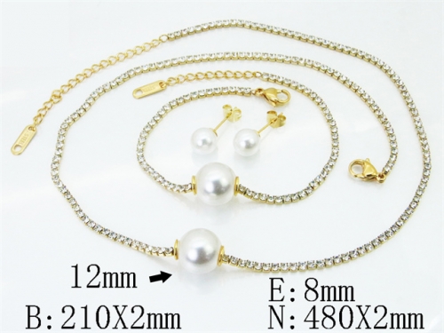 Stainless Steel Jewelry Wholesale - Stainless Steel Jewelry Sets - HY59S2667IIL