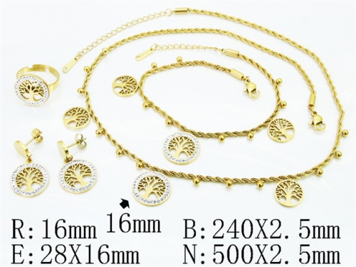 Stainless Steel Jewelry Wholesale - Stainless Steel Jewelry Sets - HY50S0839IOF