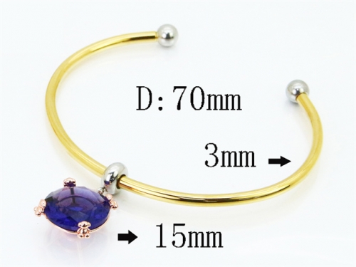 Stainless Steel Jewelry Wholesale - Stainless Steel Bangles - HY90B0727HPT