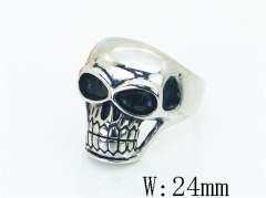 Stainless Steel Skull Rings Wholesale - HY22R1159PR