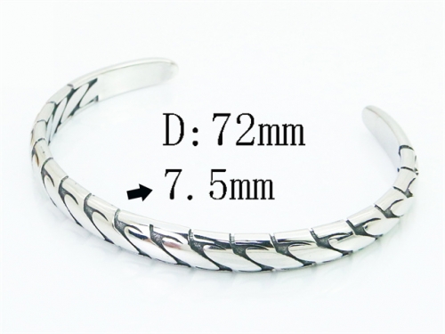 Stainless Steel Jewelry Wholesale - Stainless Steel Bangles - HY72B0115IJT