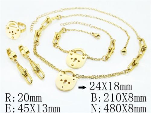 Stainless Steel Jewelry Wholesale - Stainless Steel Jewelry Sets - HY50S0826IMC