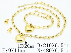 Stainless Steel Jewelry Wholesale - Stainless Steel Jewelry Sets - HY50S0822JIB