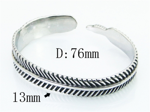 Stainless Steel Jewelry Wholesale - Stainless Steel Bangles - HY72B0094ILT