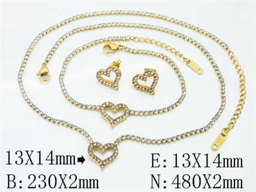 Stainless Steel Jewelry Wholesale - Stainless Steel Jewelry Sets - HY59S2671IIL