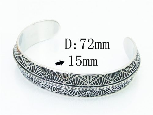 Stainless Steel Jewelry Wholesale - Stainless Steel Bangles - HY72B0108ILG