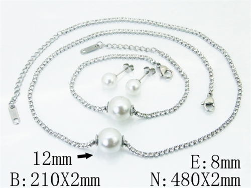 Stainless Steel Jewelry Wholesale - Stainless Steel Jewelry Sets - HY59S2666IEL