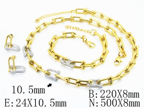Stainless Steel Jewelry Wholesale - Stainless Steel Jewelry Sets - HY50S0809KLC
