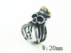 Stainless Steel Skull Rings Wholesale - HY22R1156HIZ