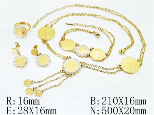Stainless Steel Jewelry Wholesale - Stainless Steel Jewelry Sets - HY50S0840IOG