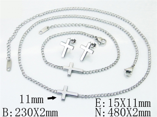 Stainless Steel Jewelry Wholesale - Stainless Steel Jewelry Sets - HY59S2668ICL