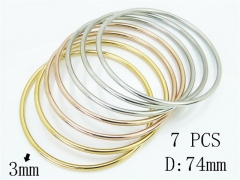 Stainless Steel Jewelry Wholesale - Stainless Steel Bangles - HY74B0097HLW