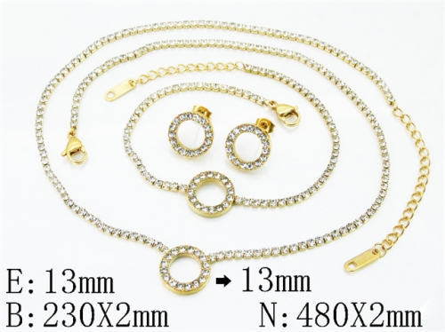 Stainless Steel Jewelry Wholesale - Stainless Steel Jewelry Sets - HY59S2673IIL