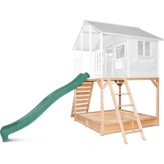 Wooden playhouse (Green Slide)