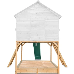 Wooden playhouse (Green Slide)