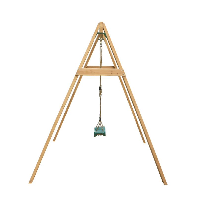 1-Station Timber Swing Set