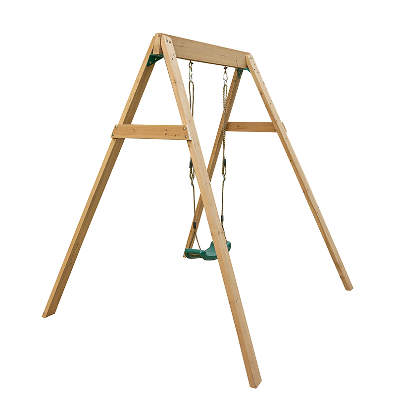 1-Station Timber Swing Set