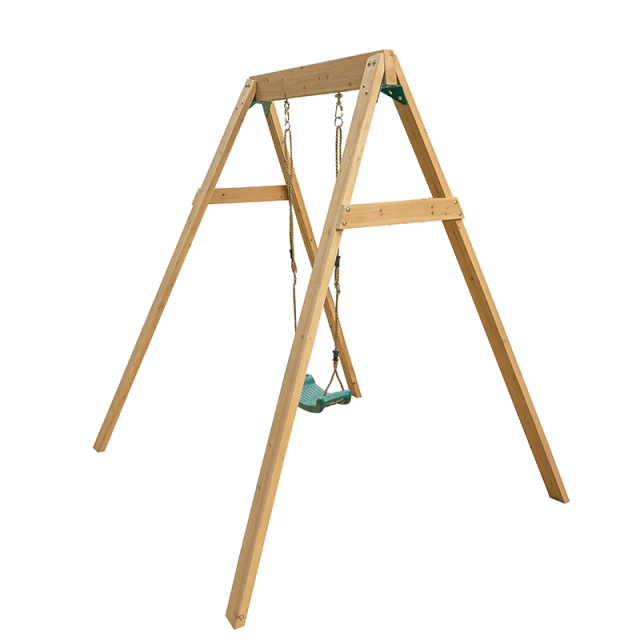 1-Station Timber Swing Set