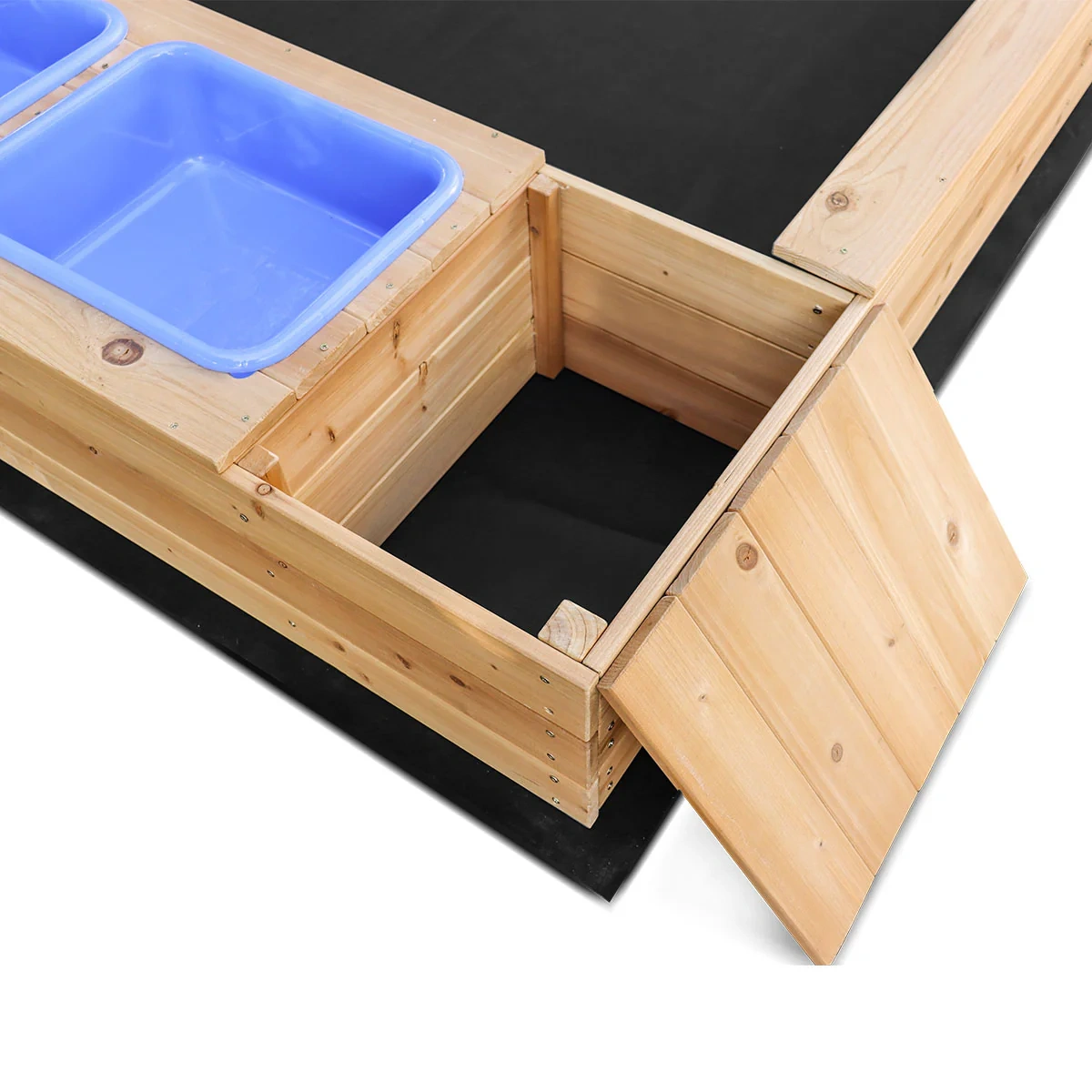 Wooden Rectangular Sandpit
