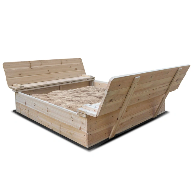Wooden XL Square Sandpit