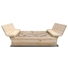 Wooden XL Square Sandpit