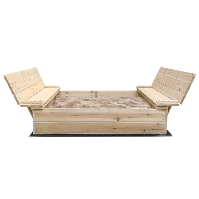 Wooden XL Square Sandpit