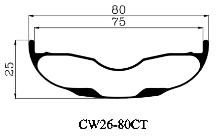 |CW26-80CT| 26er carbon fatbike wheels 80mm width 25mm depth clincher tubeless compatible sand bicycle wheelset M74 hub QR/TA 1423/1420 Spokes light