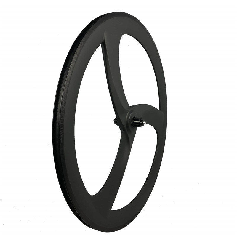 |CW20-56C/T-3S|carbon tri spoke bike wheel 20.4mm wide 56mm depth front 700C road rear tubular wheel bicycle bending 3 spokes fixed gear track bike
