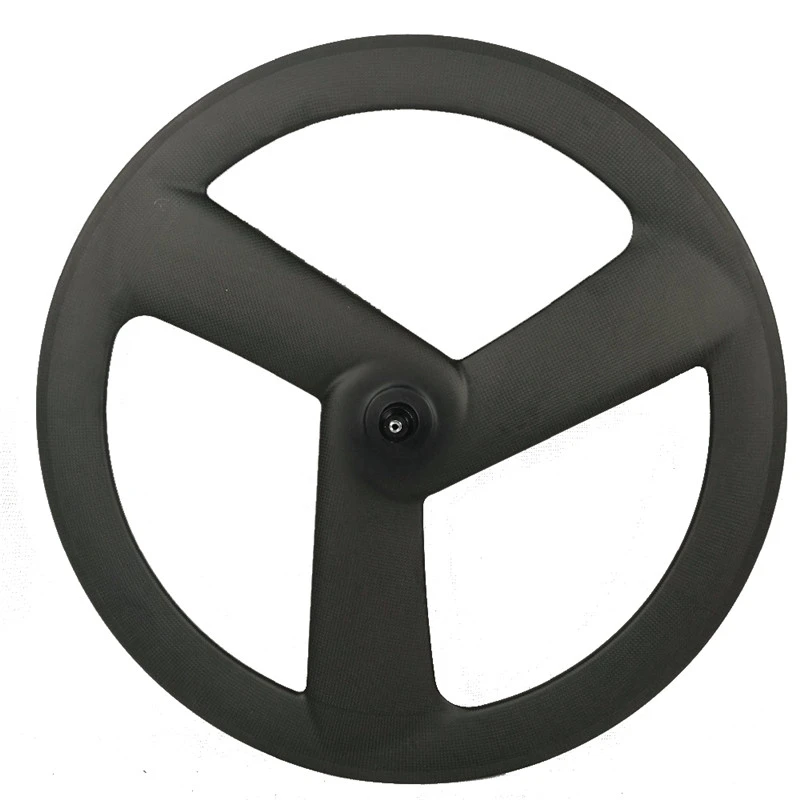 |CW23-60C/T-3S|carbon tri spoke bike wheel 23mm wide 60mm depth front 700C road rear tubular/clincher wheel bicycle bending 3 spokes fixed gear track