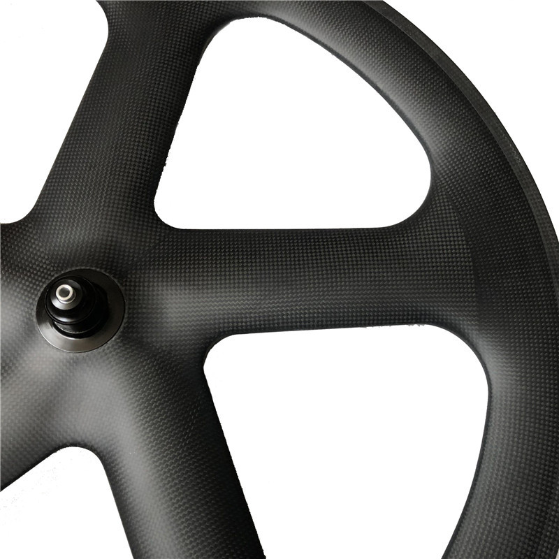 |CW24-56CT/T-5S|Carbon bike wheels five spoke one piece model 24mm width 56mm depth clincher/tubular tire 700C triathlon/road v brake/disc brake