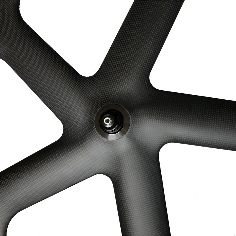 |CW24-56CT/T-5S|Carbon bike wheels five spoke one piece model 24mm width 56mm depth clincher/tubular tire 700C triathlon/road v brake/disc brake