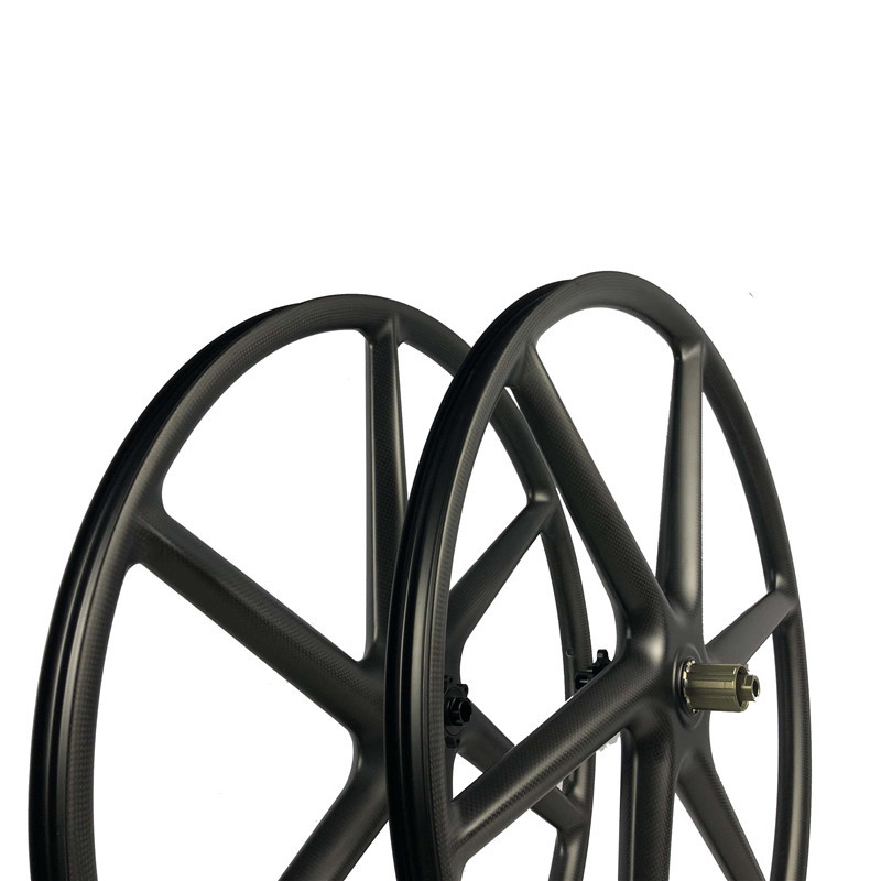 |CW30-25CT-6S|29er Carbon MTB bike 6 spoke wheels 30mm width 25mm depth clincher tubeless tire for mountain bicycle XC/AM ride